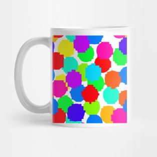 Rainbow Pixel Dots Mug